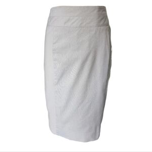 H&M white with grey striped skirt - Size 4